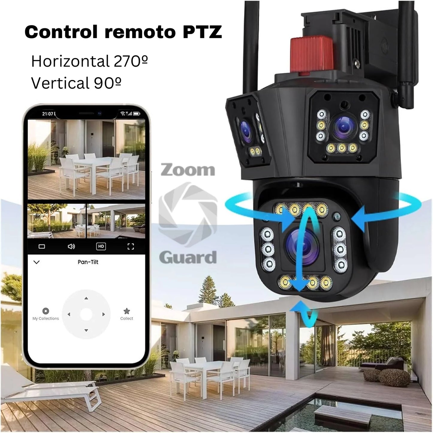 Zoom Guard: Cámara seguridad WiFi