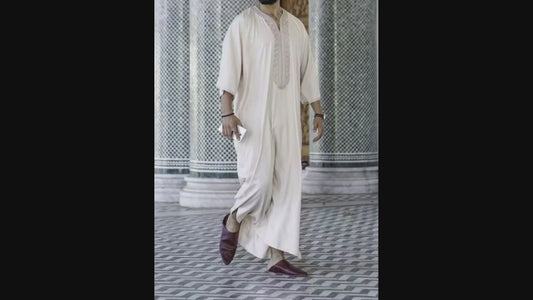 Quamis de hombres de manga larga para hombre, vestido islámico, ropa saudita de Oriente Medio, hombre marroquí, Thobe Jubba Kandora Djellaba